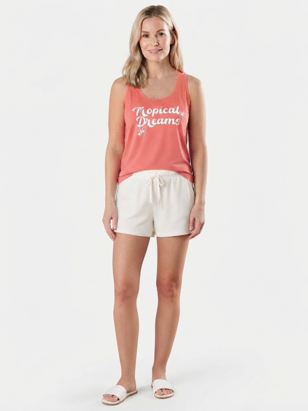 Sleep Chic Womens Sleeveless Scoop Neck Pajama Top Only NWT